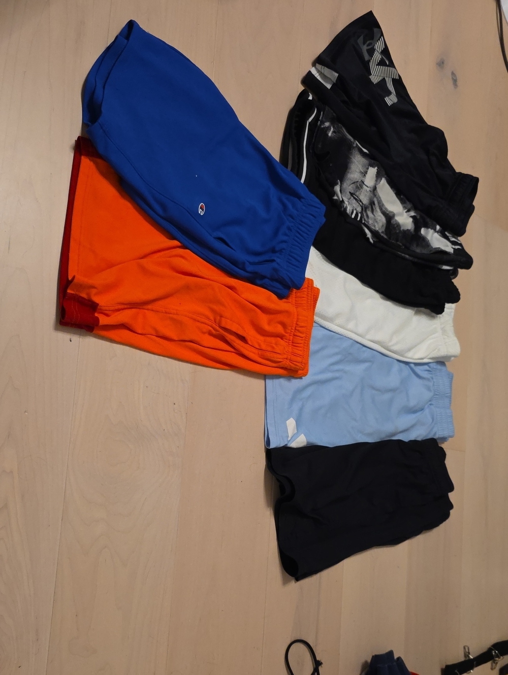 Champion Kids Orange Athletic Shorts with Elastic Waist